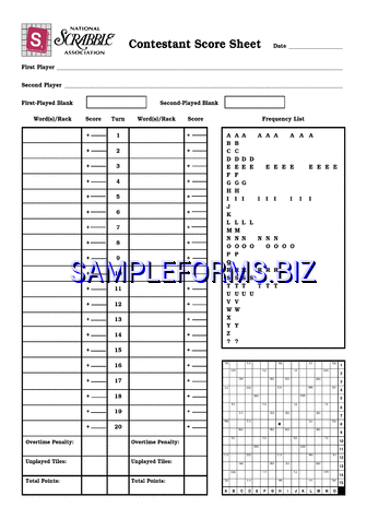Scrabble Score Sheet 1 pdf free